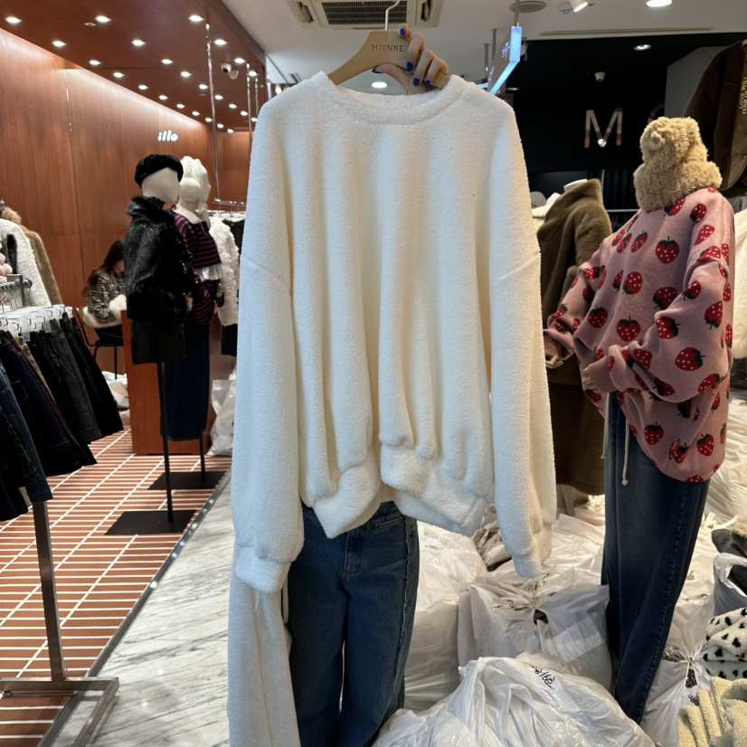 MIENNE韓國直郵㊣女裝新品時尚職業25秋冬人氣衛衣小熊加絨MIENNE衛衣