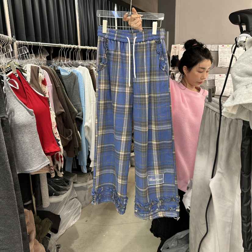 MOMAZU東大門㊣實拍女裝新款推薦25秋冬休閑人氣休閑褲加絨MOMAZU休閑褲