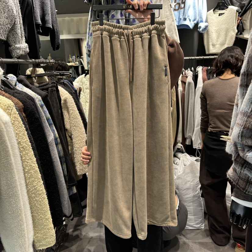 LONE STAR東大門㊣直郵女裝新品推薦人氣熱賣休閑褲加絨喇叭LONE STAR休閑褲