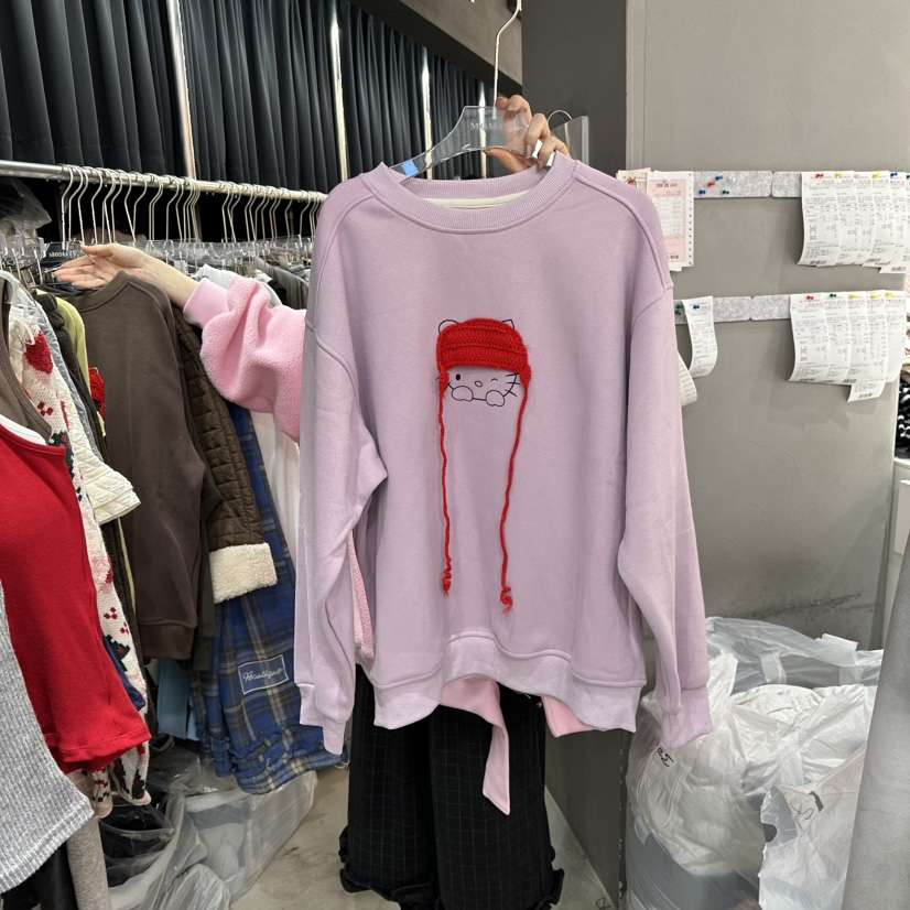 MOMAZU東大門㊣代購女士新款時尚職業休閑人氣25秋冬衛衣加絨MOMAZU衛衣