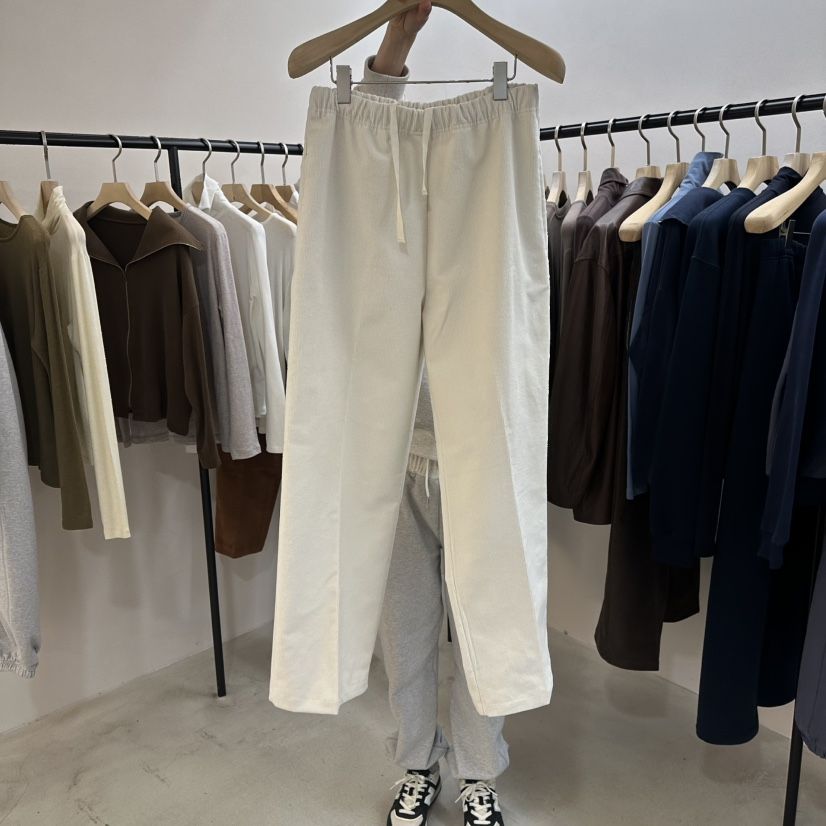 MYOS韓國直郵㊣女裝新款推薦職業25秋冬熱賣休閑褲燈芯絨抓絨MYOS休閑褲