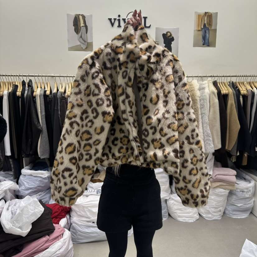 VIVEL東大門㊣實拍女士新款25秋冬推薦熱賣職業時尚夾克貂皮VIVEL夾克