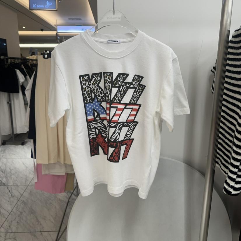 TOPDRESSING韓國代購㊣女士新品時尚25秋冬休閑人氣職業T恤TOPDRESSINGT恤