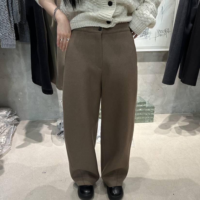 LAMAGIEPIE韓國代購㊣女士新品職業熱賣休閑推薦25秋冬休閑褲LAMAGIE GREY休閑褲