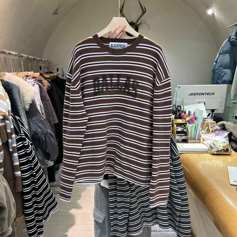 BLACKFRIDAY東大門㊣直郵女士新品休閑推薦人氣職業長袖T恤BLACK FRIDAY長袖T恤