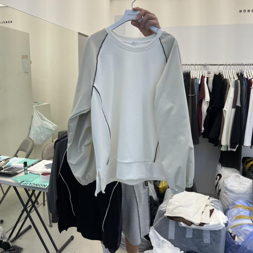 NON CLIP東大門㊣代購女裝新品休閑25秋冬職業熱賣時尚衛衣NON CLIP衛衣