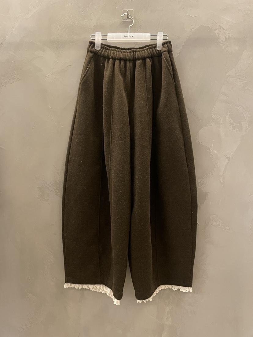 MULCUP韓國代購㊣女裝新品休閑25秋冬時尚人氣推薦休閑褲羊毛MULCUP休閑褲