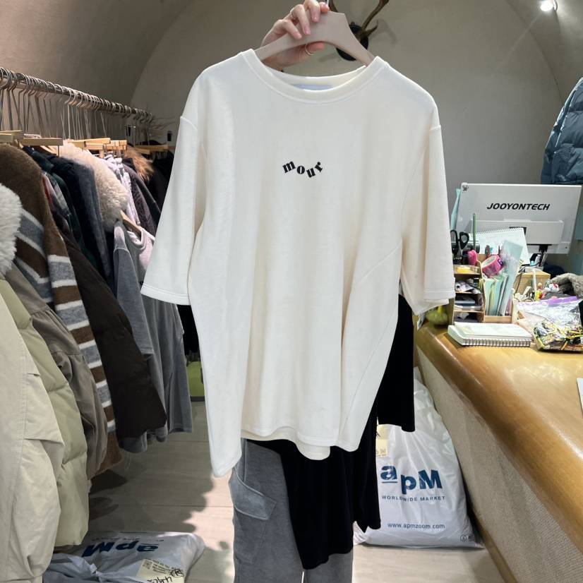 BLACKFRIDAY韓國代購㊣女士新款人氣25秋冬休閑職業T恤天鵝絨BLACK FRIDAYT恤