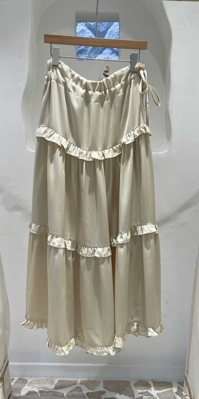 MINIQUEENS東大門㊣實拍女士新品人氣熱賣時尚休閑長裙緞面MINIQUEENS長裙