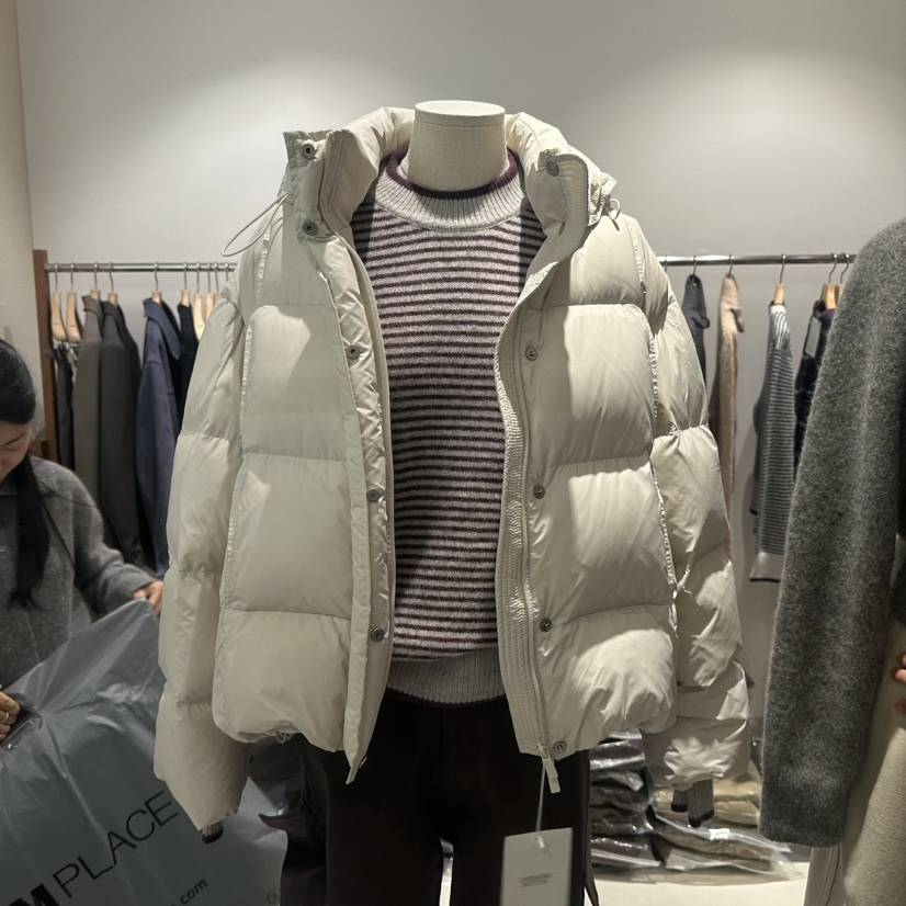 ANDMORE BUTTON東大門㊣代購女士新品休閑25秋冬短款羽絨服鴨絨ANDMORE BUTTON短款羽絨服