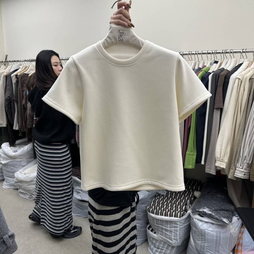 AMOEBA韓國代購㊣女士新款休閑時尚人氣推薦25秋冬職業熱賣T恤AMOEBAT恤