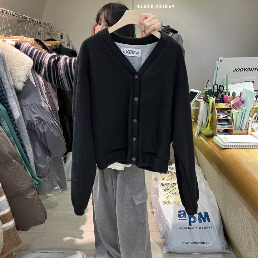 BLACKFRIDAY東大門㊣直郵女士新款休閑人氣25秋冬時尚衛衣開衫BLACK FRIDAY衛衣