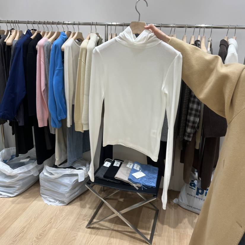 HAUS-A東大門㊣代購女士新品休閑熱賣25秋冬時尚推薦長袖T恤HAUSWOMEN長袖T恤