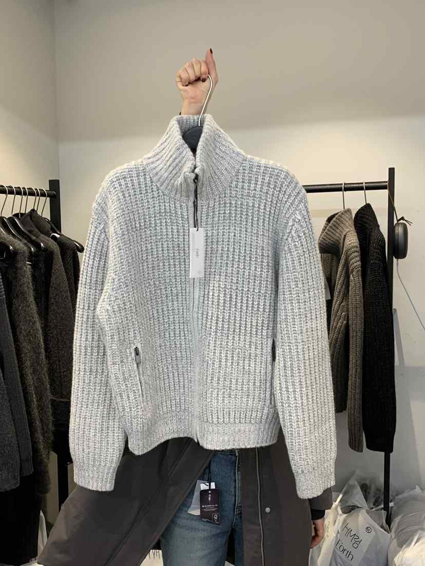 FORTH韓國代購㊣女裝新款25秋冬休閑時尚熱賣推薦職業毛衣拉鏈FORTH毛衣