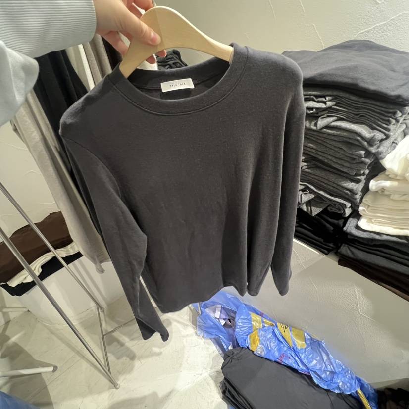 TALK TALK韓國代購㊣女士新款職業人氣推薦熱賣25秋冬長袖T恤TALK TALK長袖T恤