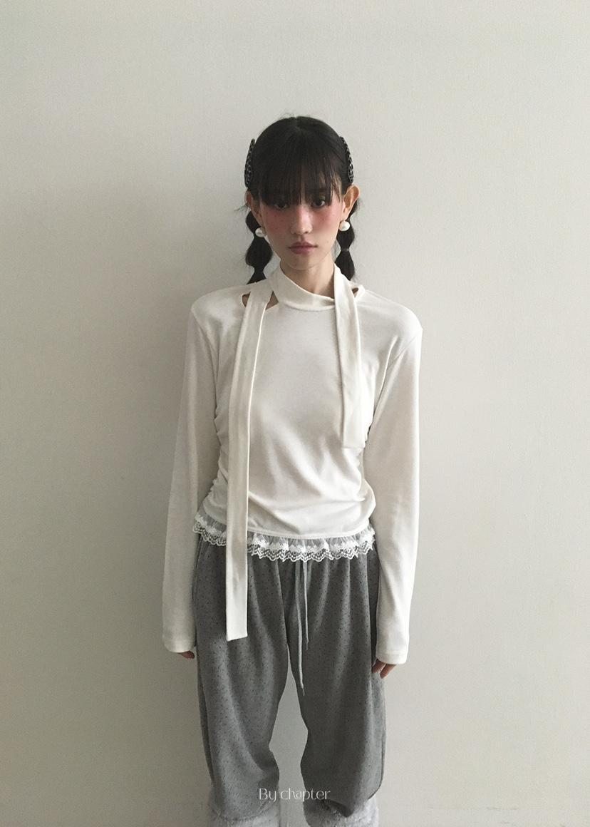 BY CHAPTER韓國直郵㊣女士新款職業推薦時尚休閑熱賣長袖T恤BY Chapter長袖T恤