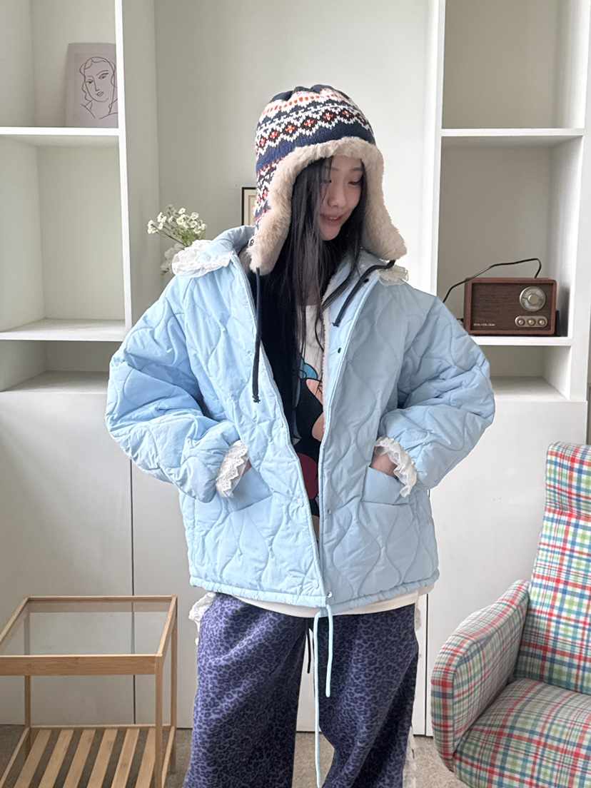 DE LINE東大門㊣實拍女士新品熱賣職業25秋冬人氣夾克羊毛DE LINE夾克