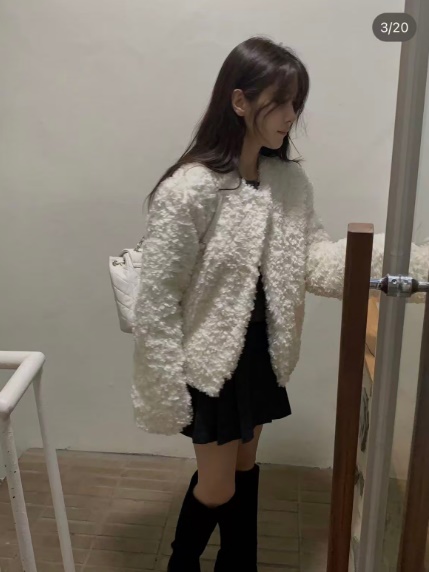 MIELLE-미엘르-OT韓國直郵㊣女裝新款職業人氣熱賣夾克皮草MIELLE-미엘르-OT夾克