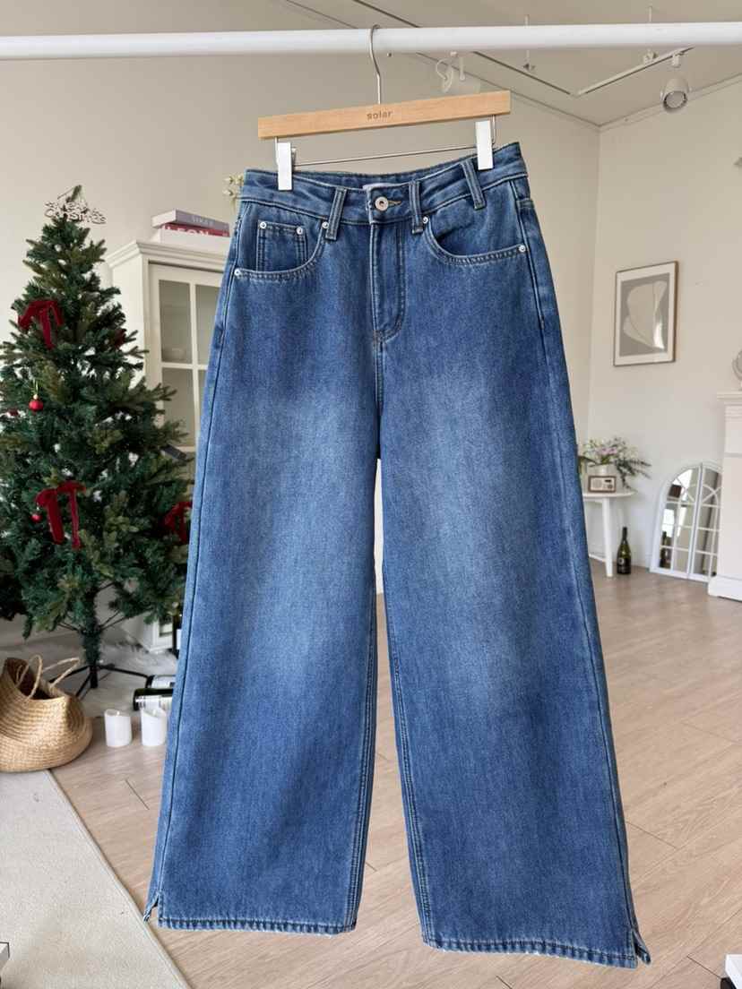 SOLAR韓國直郵㊣女裝新款真品職業熱賣推薦人氣休閑時尚牛仔褲SOLAR牛仔褲