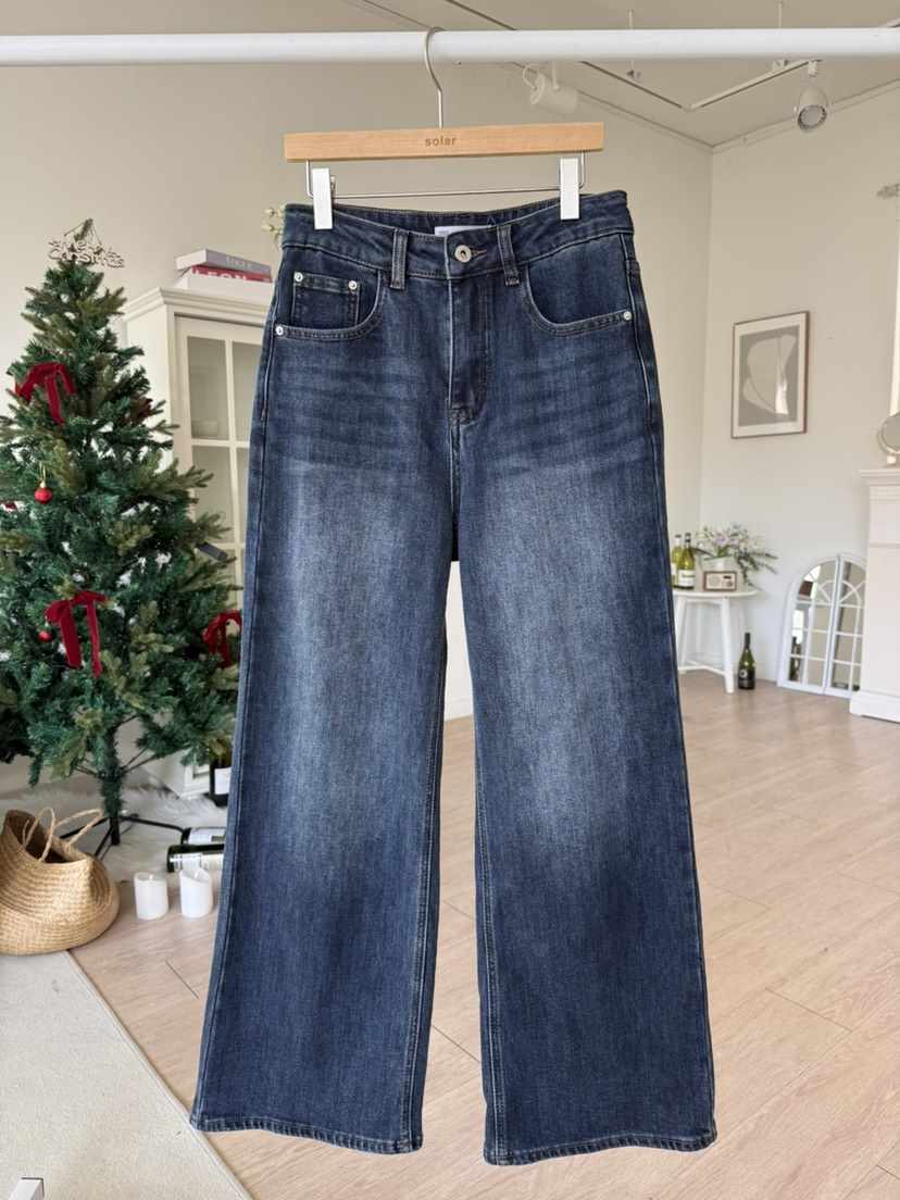 SOLAR東大門㊣實拍女裝新品真品25秋冬休閑人氣時尚熱賣牛仔褲SOLAR牛仔褲