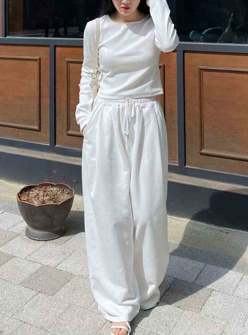 KIKI ROOM東大門㊣代購女裝新品25秋冬真品休閑休閑褲褶裥KIKI ROOM休閑褲