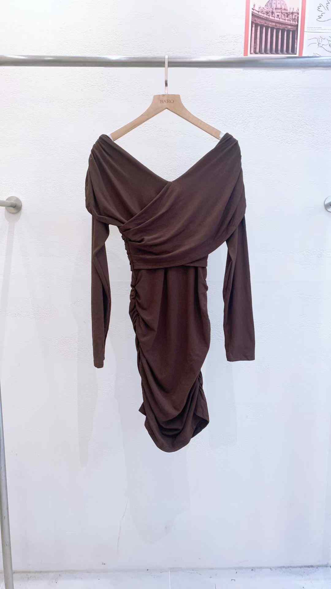 BARO東大門㊣實拍女裝新款職業時尚熱賣休閑25秋冬真品連衣裙BARO連衣裙