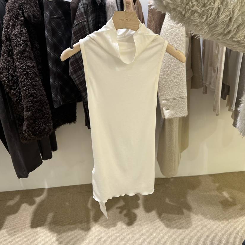VEGETABLE東大門㊣直郵女裝新品真品職業時尚人氣吊帶背心高領VEGETABLE吊帶/背心