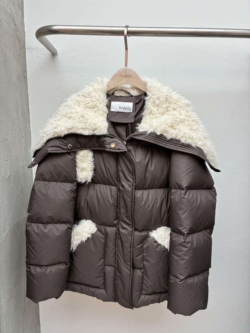 Verbena東大門㊣實拍女裝新品時尚推薦熱賣職業短款羽絨服填充Verbena短款羽絨服