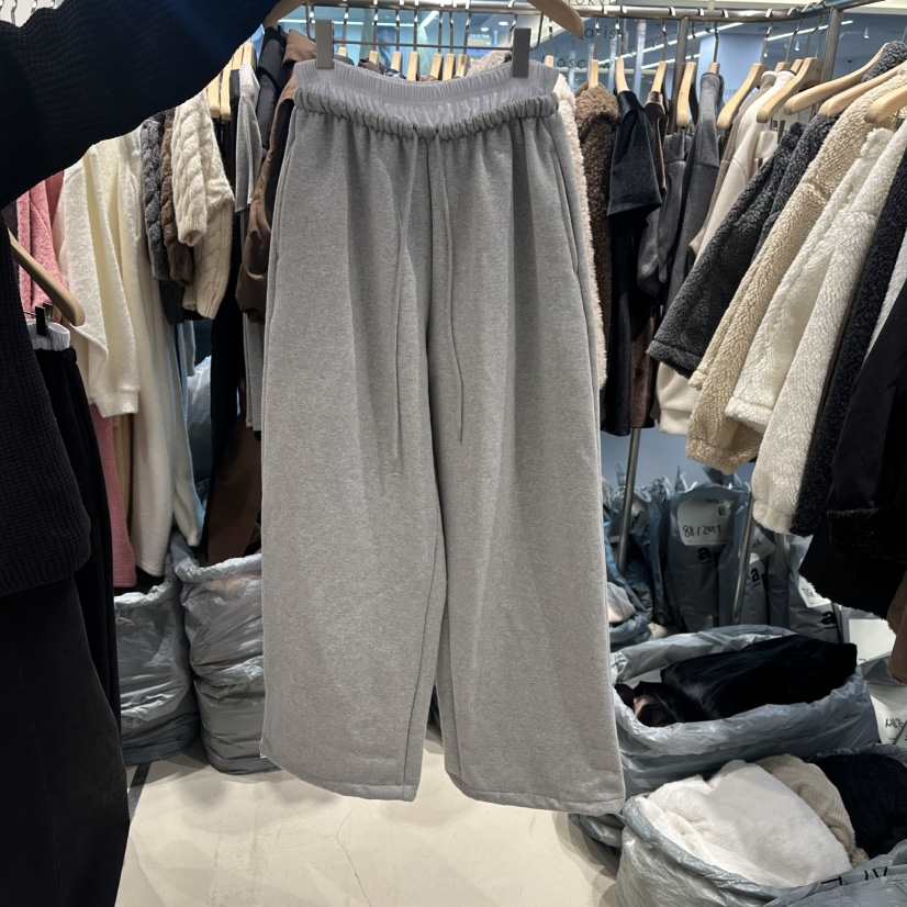 HONG.U東大門㊣代購女裝新品熱賣25秋冬時尚休閑休閑褲加絨HONG.U休閑褲