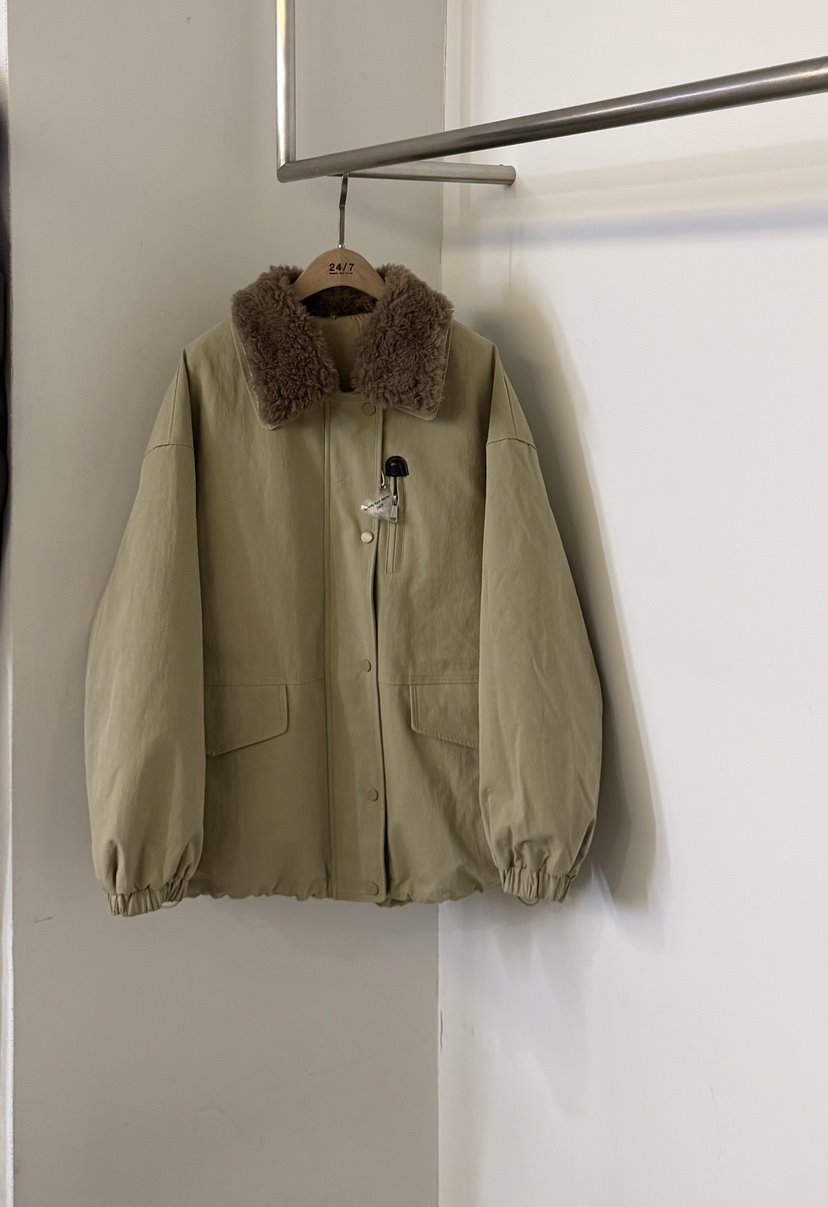 TWENTY FOUR SEVEN24-7東大門㊣實拍女士新款時尚短款羽絨服蘇格蘭羊毛鴨絨TEWNTY FOUR SEVEN24-7短款羽絨服