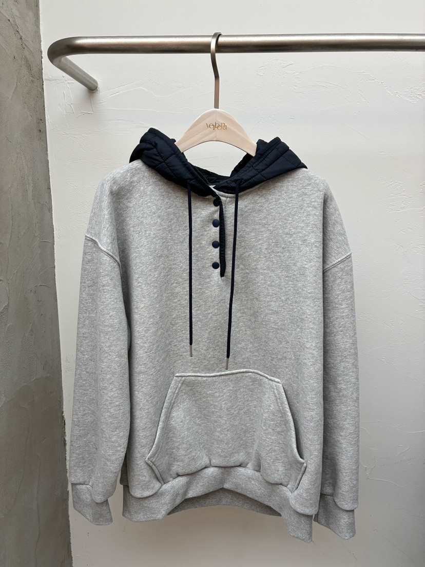 Verbena東大門㊣代購女士新品休閑25秋冬時尚真品推薦衛衣兜帽Verbena衛衣