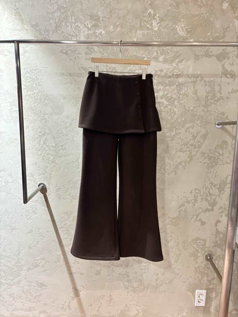 PIN-UP韓國代購㊣女士新品時尚真品25秋冬人氣熱賣裙褲喇叭PIN-UP裙褲