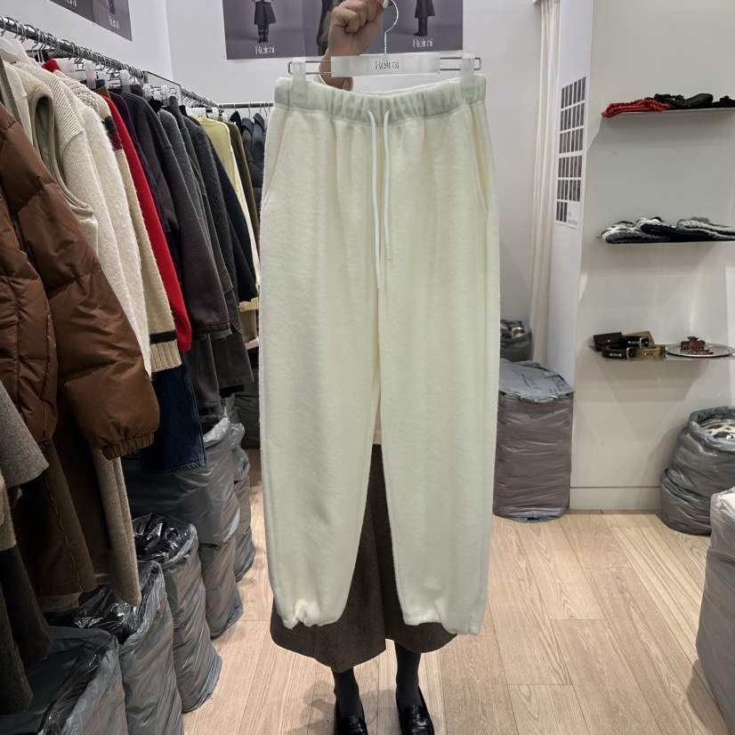 REIRAI東大門㊣實拍女裝新品真品人氣推薦休閑褲毛圈加絨羊毛Reirai休閑褲