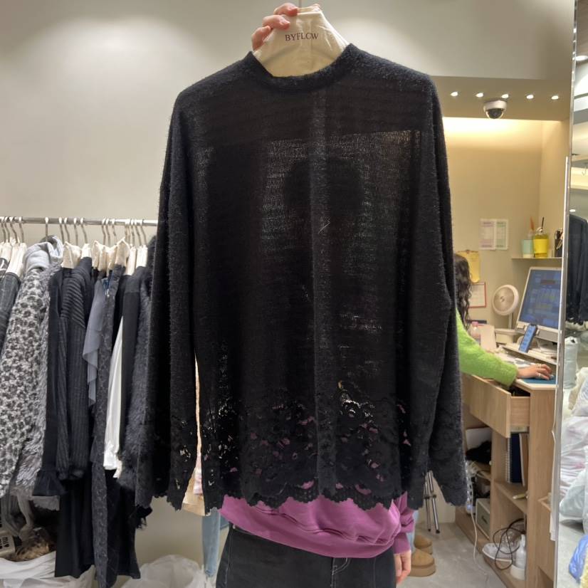 BY FLOW東大門㊣直郵女裝新款真品推薦熱賣人氣職業長袖T恤BY FLOW長袖T恤