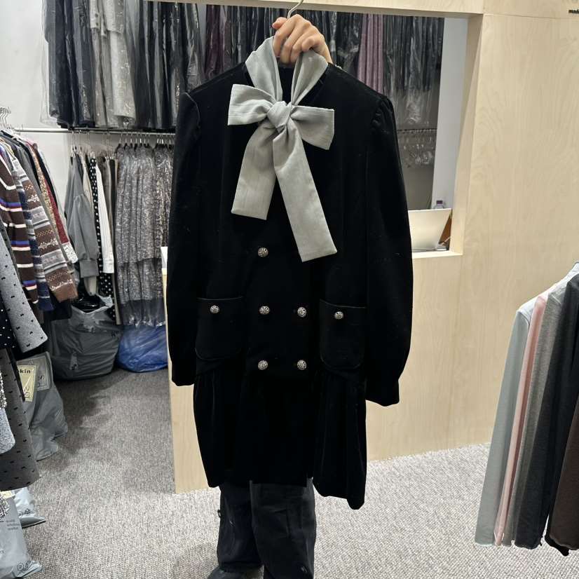 NAPKIN東大門㊣實拍女士新款熱賣時尚休閑職業推薦中長款大衣NAPKIN中長款大衣