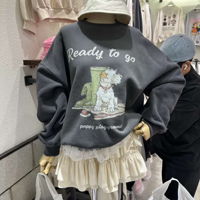 EVE東大門㊣直郵女裝新款真品人氣25秋冬休閑時尚職業衛衣加絨EVE衛衣