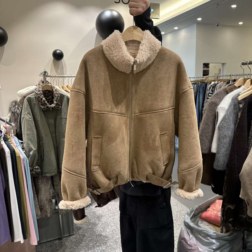 SOF韓國直郵㊣女裝新品真品時尚推薦休閑熱賣職業25秋冬夾克高領SOF夾克