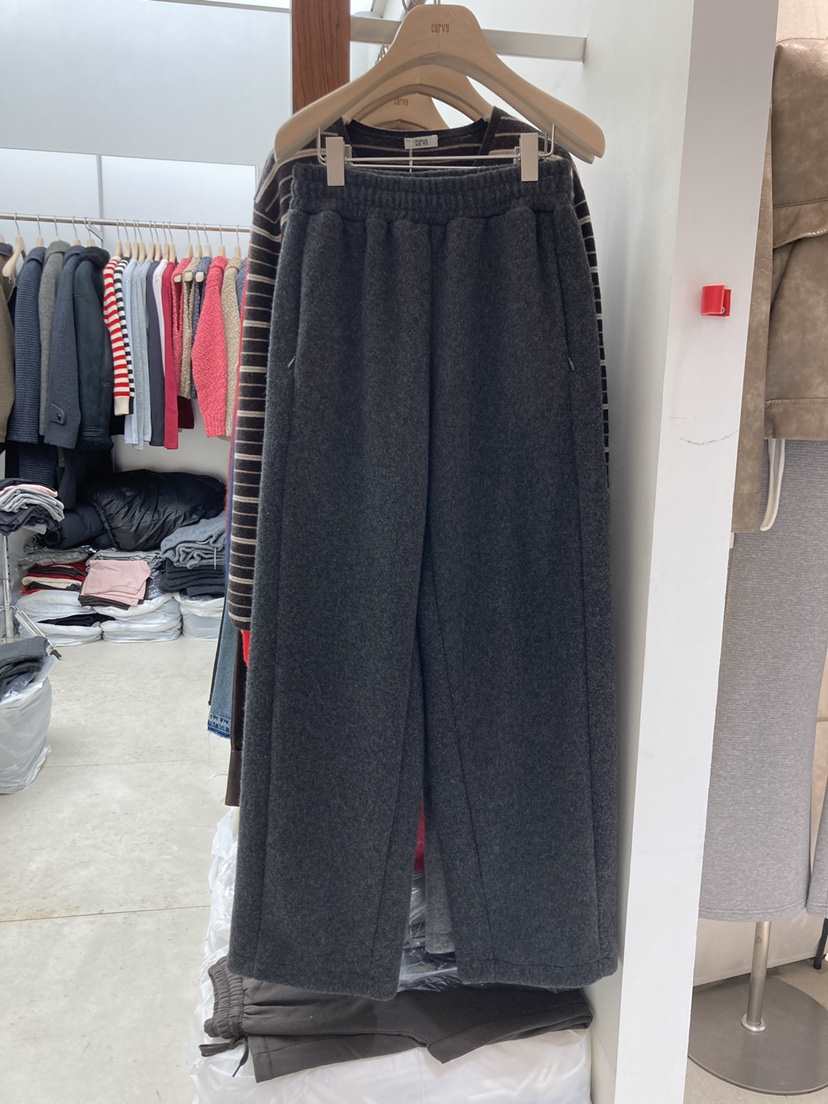 CURVY韓國代購㊣女士新款時尚推薦休閑職業25秋冬休閑褲羊毛CURVY休閑褲