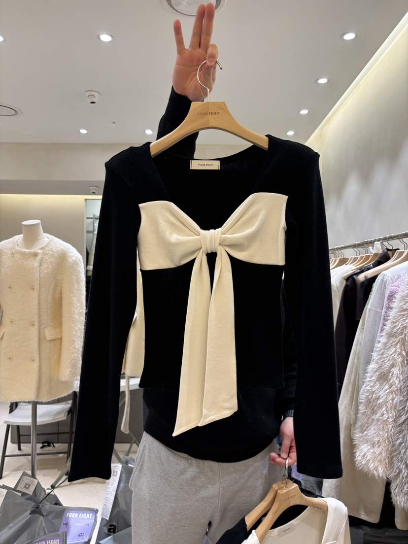 FOUREIGHT韓國直郵㊣女裝新品推薦時尚25秋冬熱賣人氣長袖T恤FOUR EIGHT長袖T恤