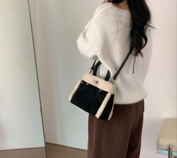 TROUVAILLE韓國代購㊣女士新品時尚熱賣25秋冬休閑單肩斜跨包TROUVAILLE單肩/斜跨包
