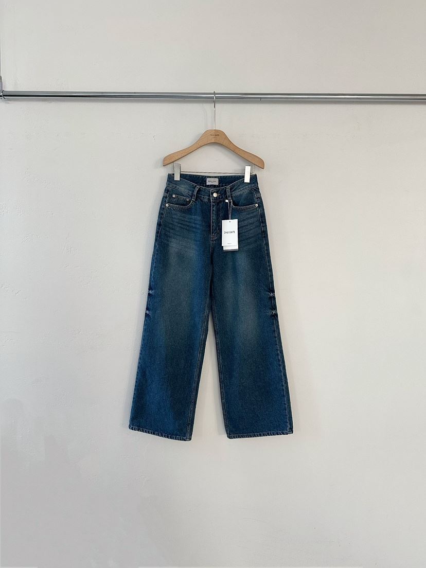 2ND GATE韓國直郵㊣女士新品25秋冬推薦休閑人氣牛仔褲拉絨2ND GATE牛仔褲