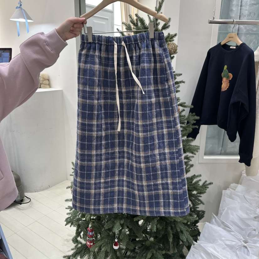 OURMOMENT東大門㊣代購女裝新品人氣熱賣推薦25秋冬休閑長裙OURMOMENT長裙