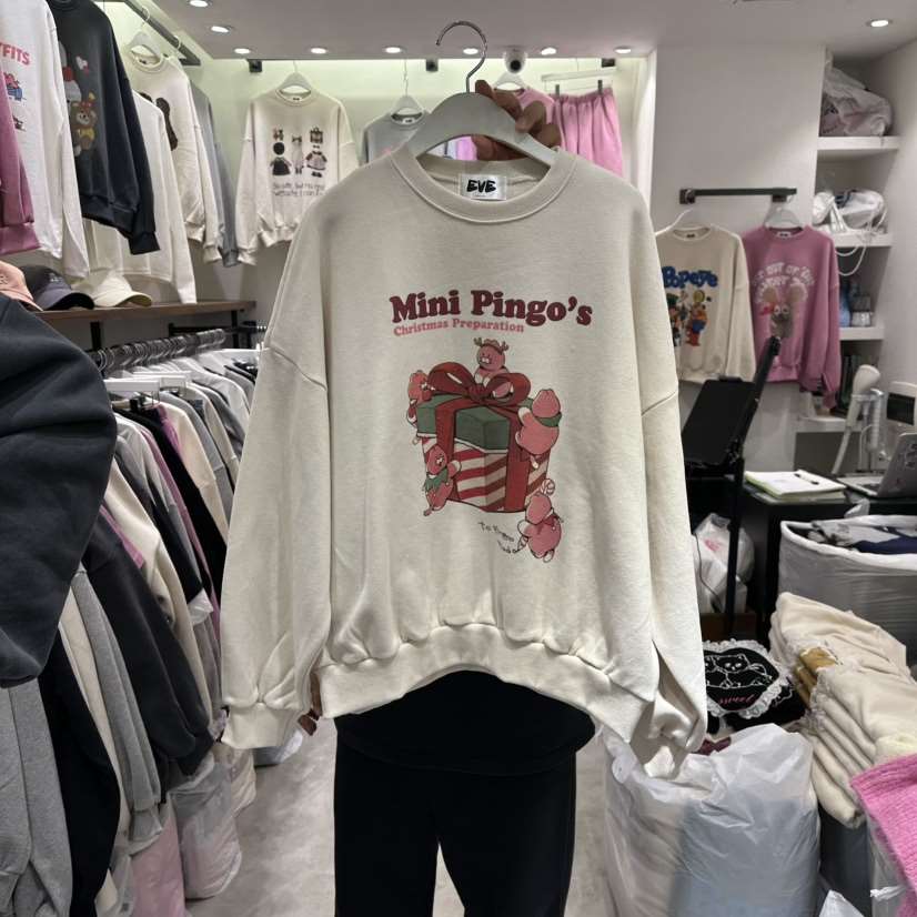 EVE東大門㊣實拍女士新款職業人氣25秋冬休閑推薦熱賣衛衣加絨EVE衛衣