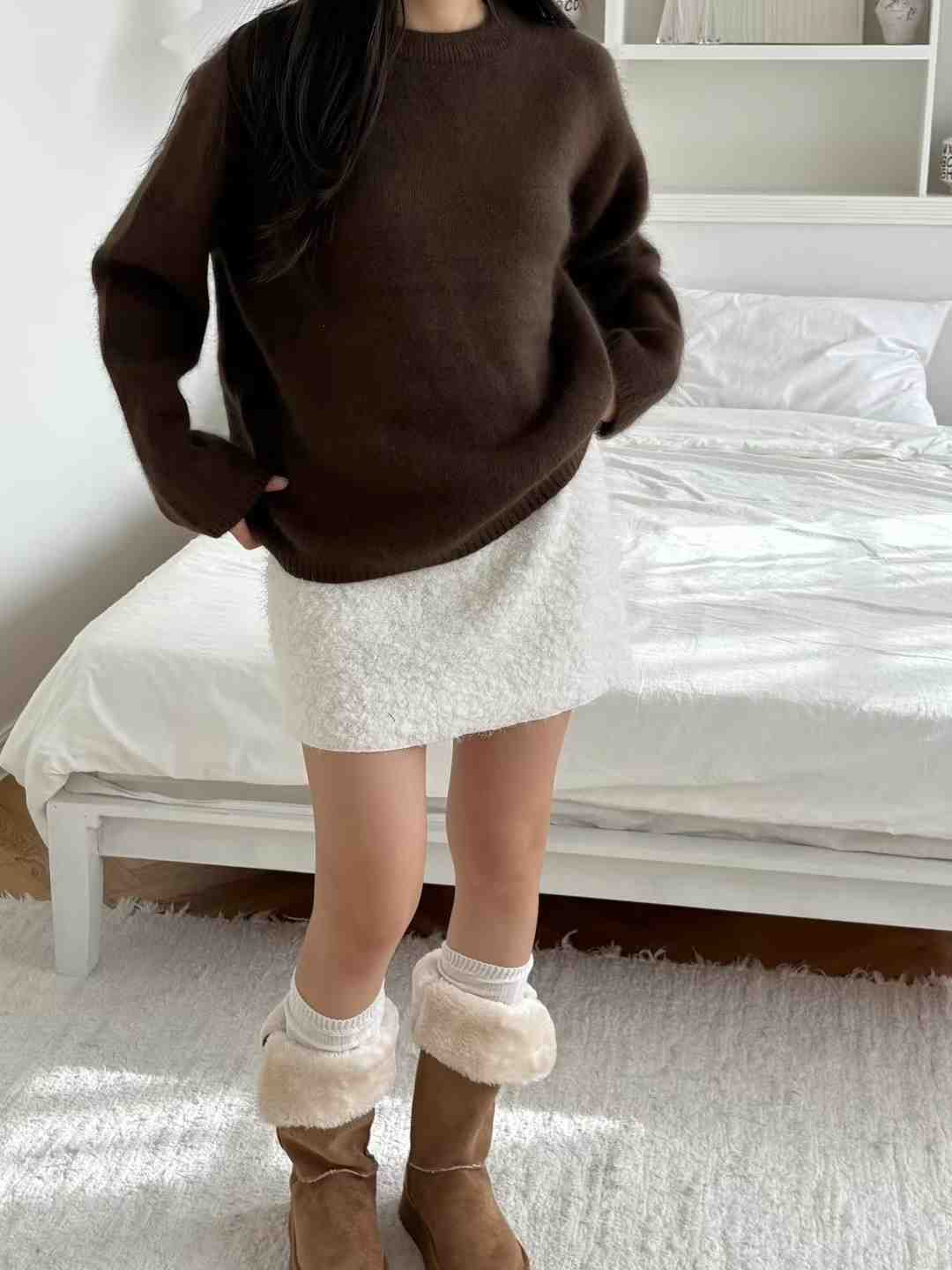 FOREVER YOUNG韓國直郵㊣女士新品25秋冬真品休閑熱賣短裙FOREVER YOUNG短裙