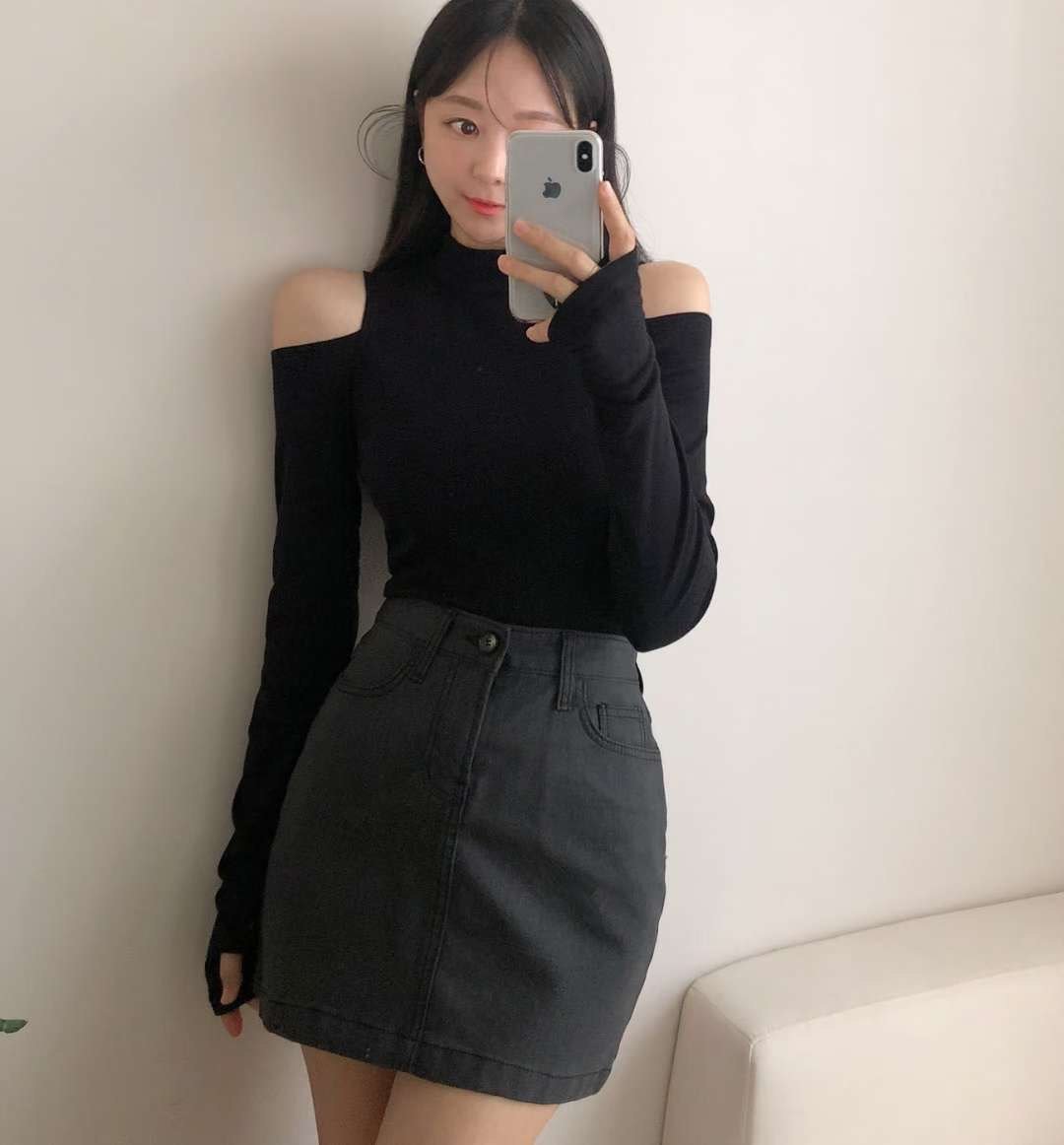 PUDDING東大門㊣直郵女士新品真品人氣25秋冬長袖T恤高領露肩PUDDING長袖T恤