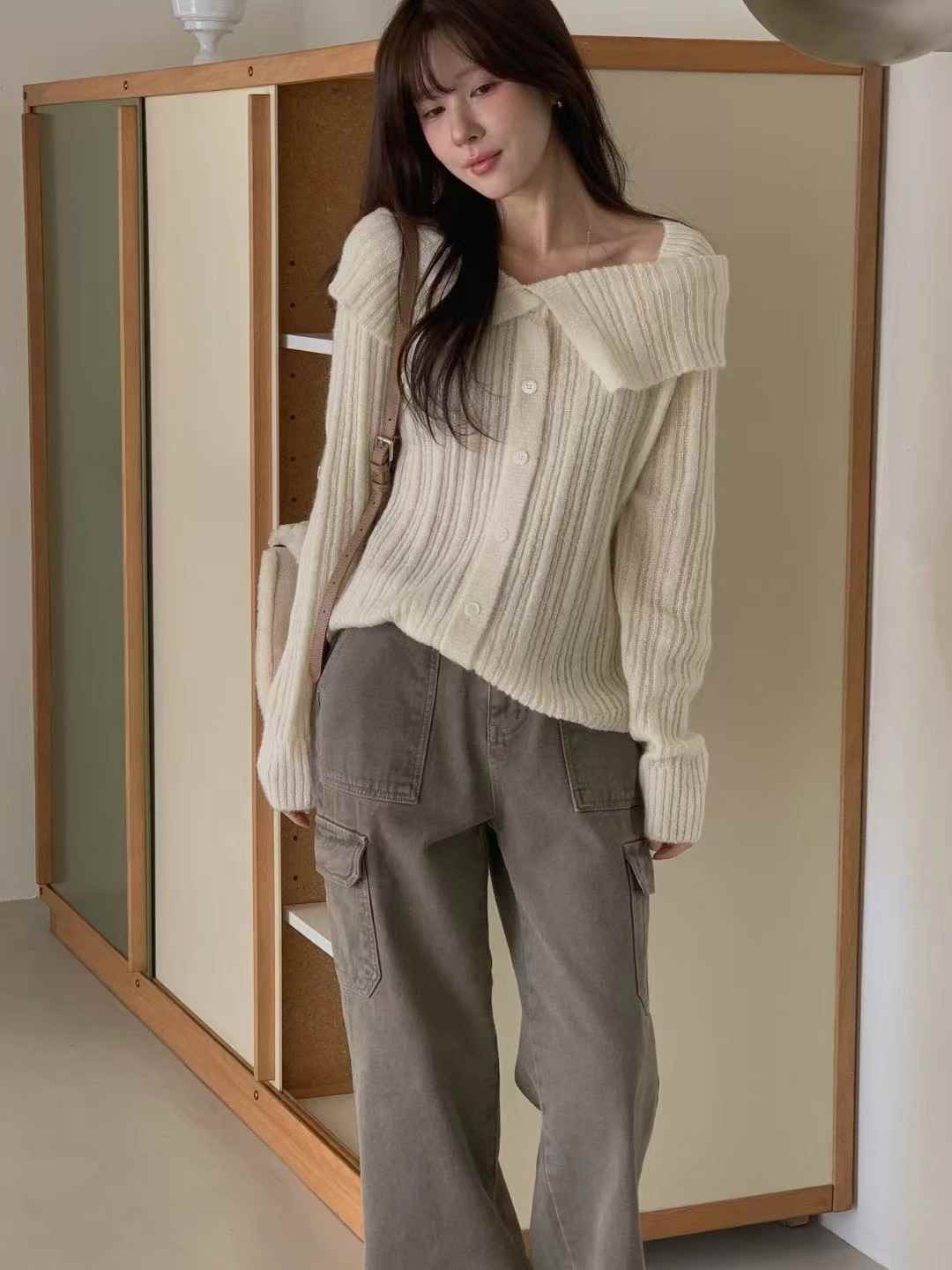 MIELLE-미엘르-OT東大門㊣直郵女裝新品推薦真品針織衫雙面MIELLE-미엘르-OT針織衫