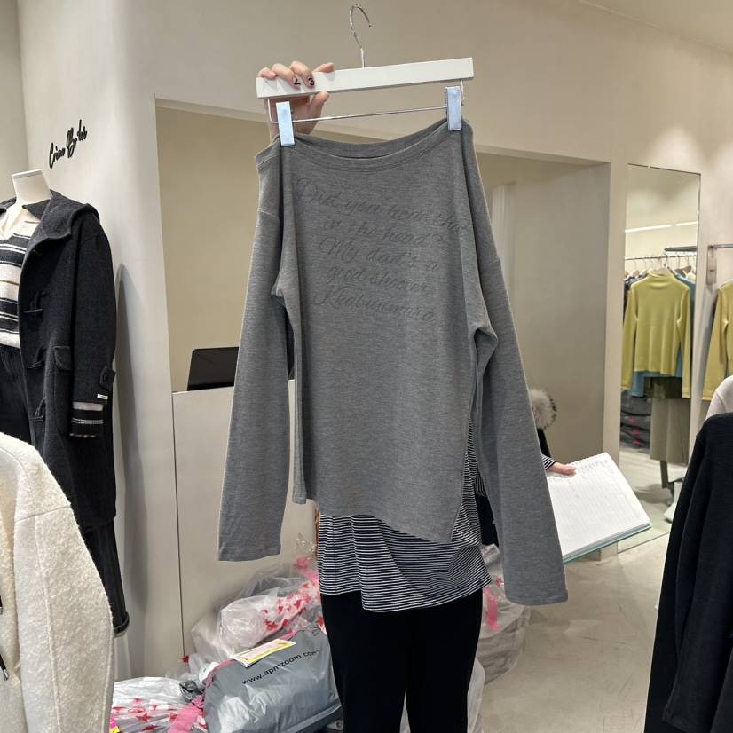 CREME BRULEE東大門㊣實拍女裝新品真品職業時尚人氣長袖T恤CREME BRULEE/DH長袖T恤