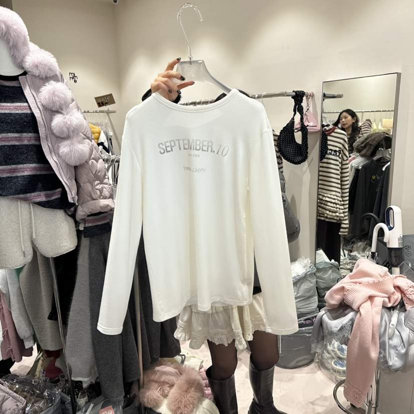 MIMME韓國代購㊣女士新品推薦真品25秋冬人氣時尚熱賣長袖T恤MIMME長袖T恤