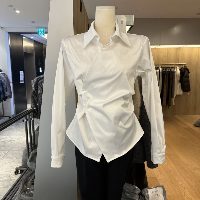 LEFANCY韓國代購㊣女士新品熱賣職業時尚真品休閑襯衫蕾絲衫LEFANCY襯衫/蕾絲衫