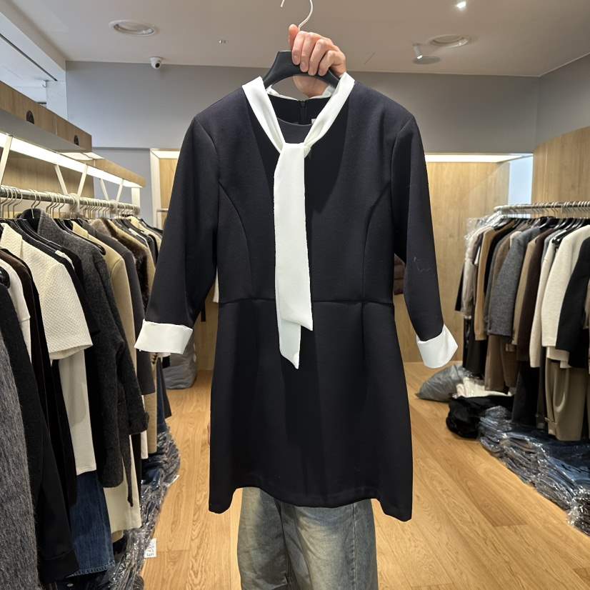 LEFANCY東大門㊣代購女裝新款真品職業推薦25秋冬休閑連衣裙LEFANCY連衣裙